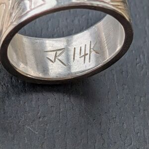 Gold And Silver Haida Ring